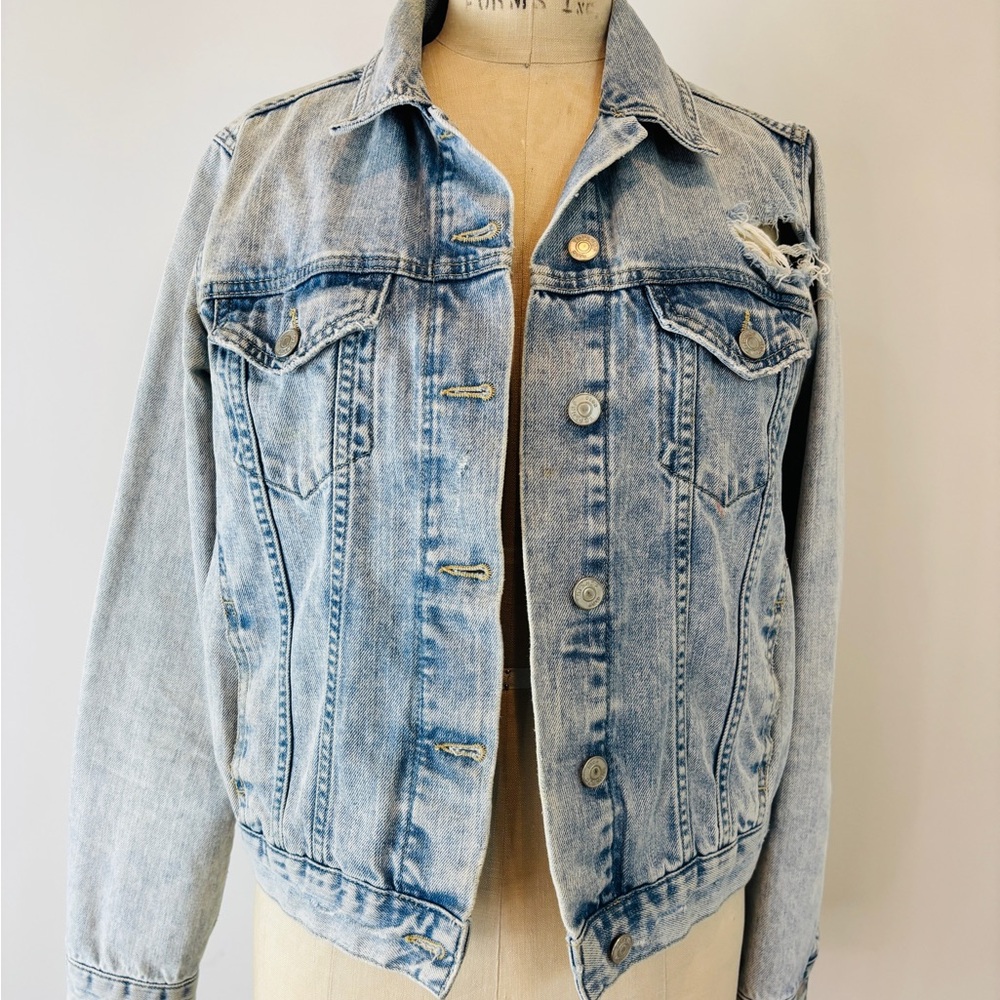 Topshop Moto Denim Jean Jacket
